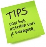 Plaatje tipsvoor het instellen van je werkplek